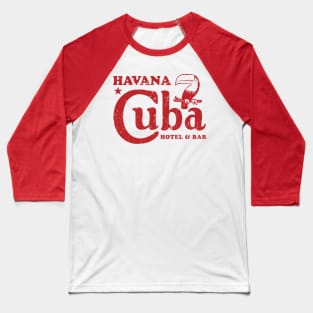 Havana Cuba Hotel & Bar Baseball T-Shirt